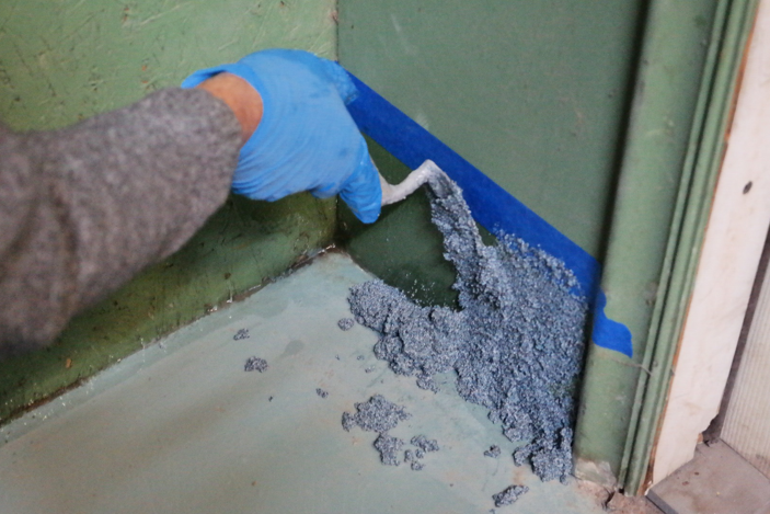 Step 2: Apply the epoxy to the cove until desired thickness is reached
