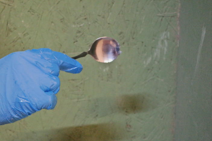Next, whip out your soup spoon, like the one shown here