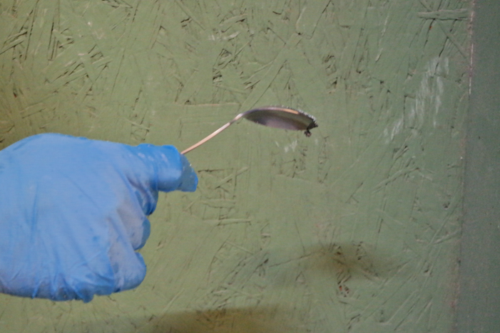 Notice how this soup spoon has a larger bowl than a regular spoon. This will help smooth the cove base corner.