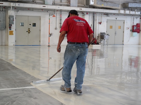 epoxy coating application