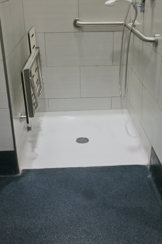 shower quartz floor